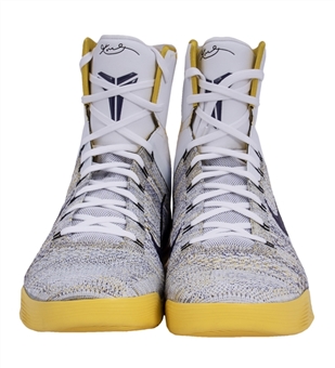 2014-15 Kobe Bryant Game Issued Nike Kobe IX Elite Sneakers With Original Box (MEARS)